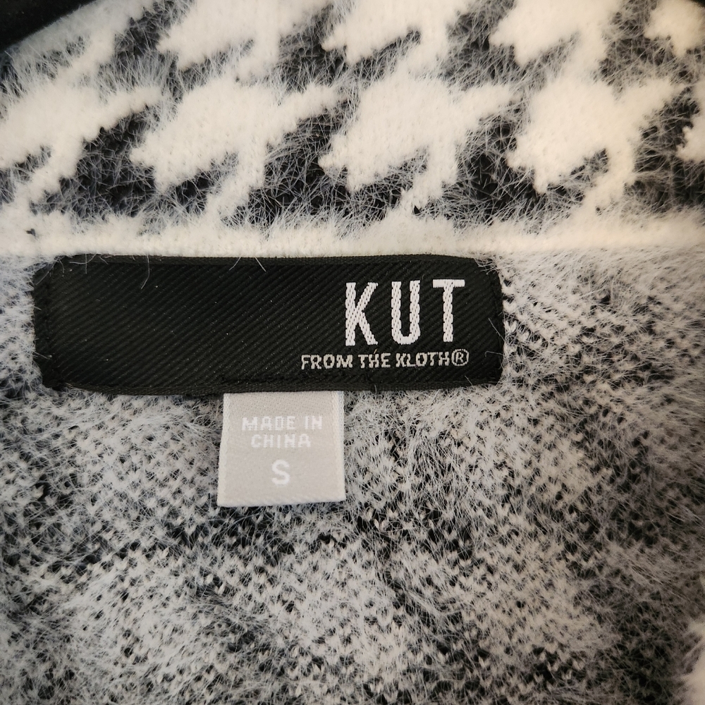 Kut From the Kloth Aaliyah Double Breasted Houndstooth Coat